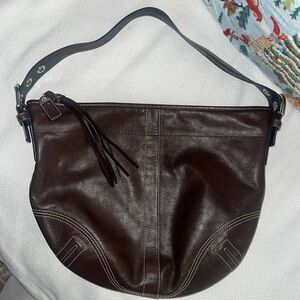 Coach Boho Brown Leather Shoulder bag